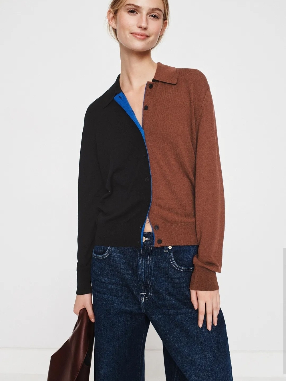 ALDOMARTINS HOLLY COLOR BLOCK CARDIGANS SIZE L MSRP $295